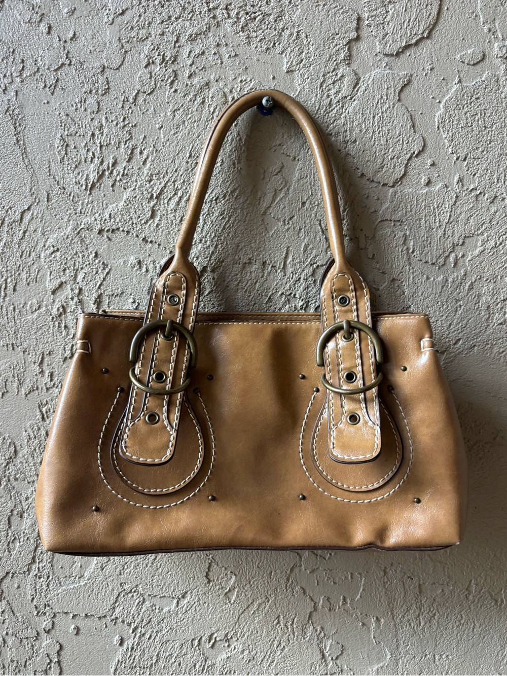 ALDO Tan Leather Tote Handbag